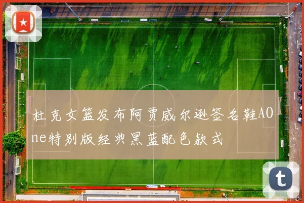 杜克女篮发布阿贾威尔逊签名鞋AOne特别版经典黑蓝配色款式