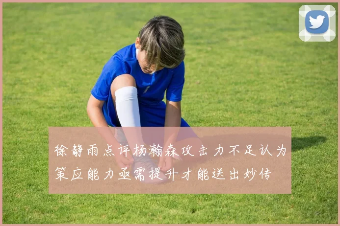 徐静雨点评杨瀚森攻击力不足认为策应能力亟需提升才能送出妙传